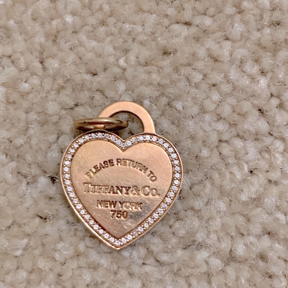 Authentic Return to Tiffany Diamond heart tag